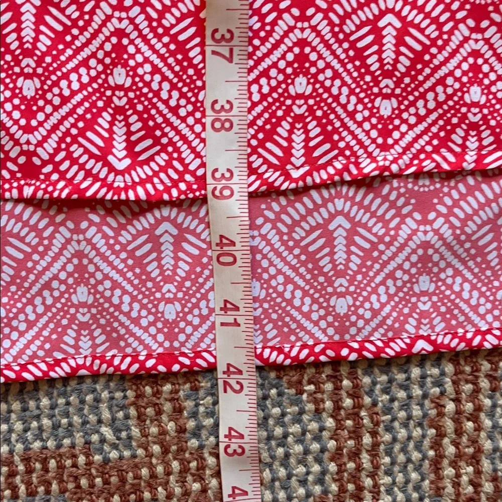 NWOT Coolibar Sun Protection Shift Dress Coral and White size xl - Picture 5 of 9